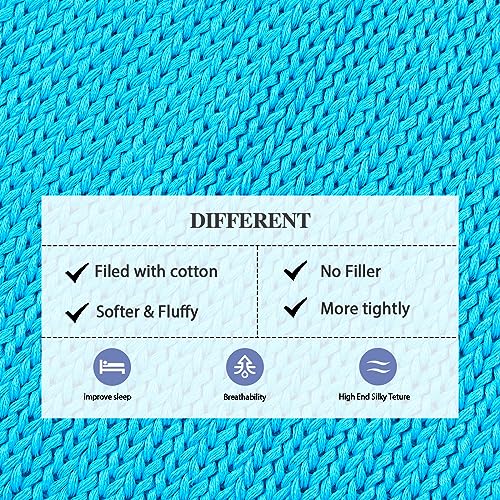 L'AGRATY Knitted Weighted Blanket - 48"x72" 20lbs Cooling Chunky Knit Heavy Blanket for Adults Braided Crochet Throw Thick Cable Yarn Knit Decorative No Beads Evenly Weighted Machine Washable | No Beads Evenly Weighted Machine Washable Chunky Braided Croc