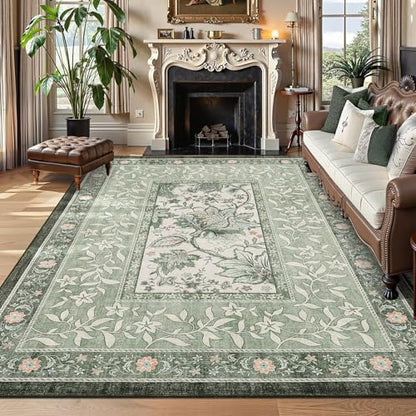 GarveeHome Area Rug - color: Sage Grove, size: 7' x 10' (Rectangular)