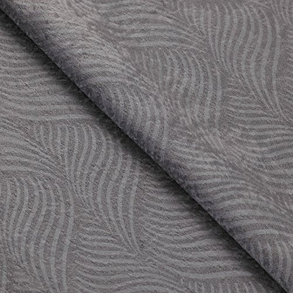 Superior Waverly Blackout Curtain Set of 2, Thermal Insulated Panel Pair with Grommet Top Header, Beautiful Embossed Wave Room Darkening Drapes, Available in 4 Lengths - Silver, 52”x96” each - color: Silver, size: 52"W x 96"L (Pack of 2)