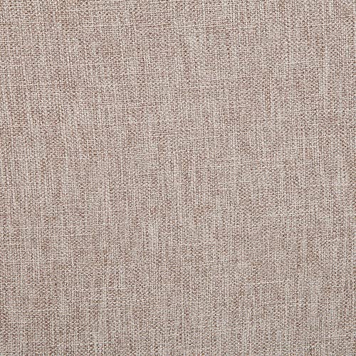 Designs4Comfort Round Accent Storage Ottoman with Reversible Tray Lid - color: Tan Fabric