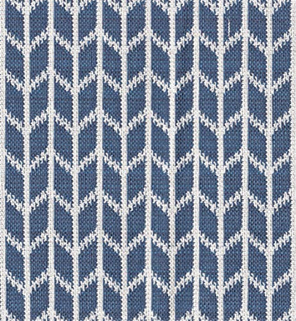 HomePop Classic Parsons Dining Chair - Blue Geometric (Set of 2) - color: Blue Geometric, style: Pack of 2