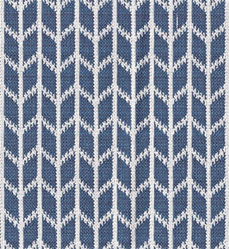HomePop Classic Parsons Dining Chair - Blue Geometric (Set of 2) - color: Blue Geometric, style: Pack of 2