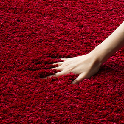 SAFAVIEH Milan Shag Collection Area Rug - 2' x 4', Red, Solid Design, Non-Shedding & Easy to Clean, Plush Thick Pile, Ideal for Foyer, Bedroom, Accent Space (SG180-4040) - color: Red, size: 2' x 4' (Rectangular)
