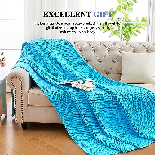 L'AGRATY Knitted Weighted Blanket - 50"x60", 10lbs Cooling Chunky Knit Heavy Blanket for Adults, Braided Crochet Throw, Thick Cable Yarn, No Beads, Evenly Weighted, Machine Washable | No Beads Evenly Weighted Machine Washable Chunky Braided Crochet Throw
