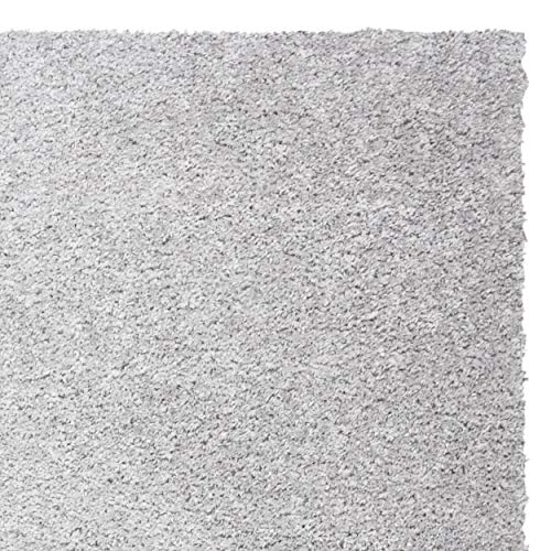 SAFAVIEH August Shag Collection Accent Rug - 2'3" x 4', Silver, Solid Design, Non-Shedding & Easy Care, 1.2-inch Thick Ideal for High Traffic Areas in Entryway, Living Room, Bedroom (AUG900G) - color: Silver, size: 2'3" x 4' (Rectangular)