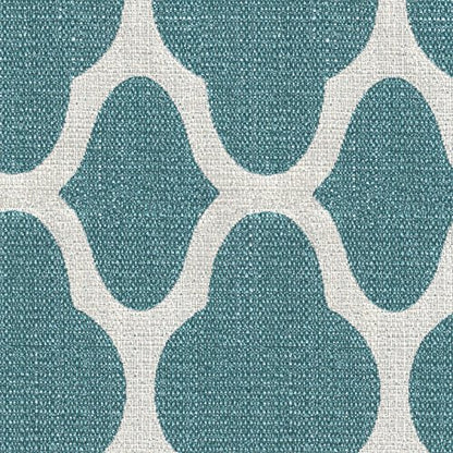 HomePop Parsons Classic Upholstered Accent Dining Chair, Set of 2, Teal and Cream Geometric - color: Teal and Cream, style: Pack of 2