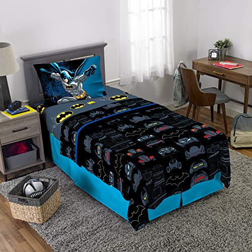Franco Kids Bedding Super Soft Sheet Set, Twin, Batman - color: Batman, size: Twin