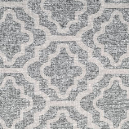 Spatial Order 22" Medium Rectangular Storage Ottoman - Gray Geometric - color: Gray Geometric