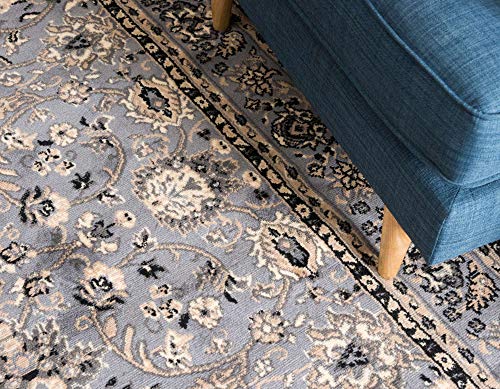 Unique Loom Sialk Hill Collection Area Rug - Washington (2' 2" x 3' 1" Rectangle, Gray/ Black) - color: Gray/Black, size: 2'2" x 3'1" (Rectangular)