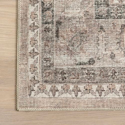 nuLOOM Davi Stone Medallion Washable Area Rug, 3' x 5' - color: Davi Stone, size: 3' x 5' (Rectangular)