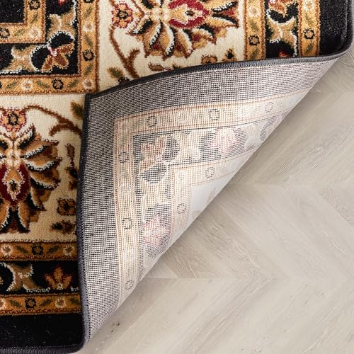 Well Woven Barclay Collection Sarouk Black 2x4 Area Rug - for Entryways, Small Bedrooms, Living Rooms - color: Black, size: 2'3" x 3'11" (Rectangular)