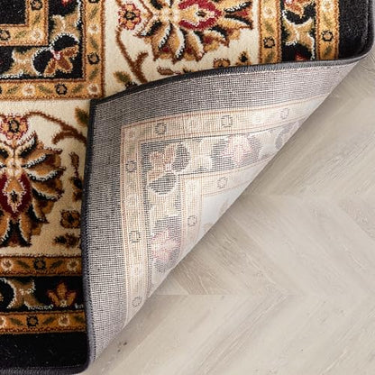 Well Woven Barclay Collection Sarouk Black 2x4 Area Rug - for Entryways, Small Bedrooms, Living Rooms - color: Black, size: 2'3" x 3'11" (Rectangular)