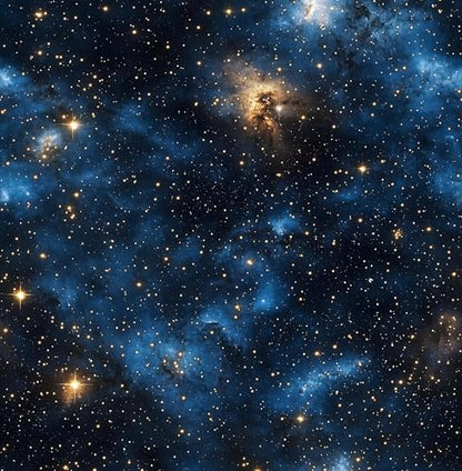 Dark Starry Sky Wallpaper Peel and Stick 17.5"x 393",Black/Blue | Self Adhesive/Removable/Waterproof/Thick Vinyl Contact Paper for Bathroom Bedroom Shelf Cabinet Drawer,Prepasted,Easy Peel - color: Black/Blue, size: 17.5" x 393"