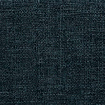 Designs4Comfort Round Accent Storage Ottoman with Reversible Tray Lid - color: Dark Blue Fabric