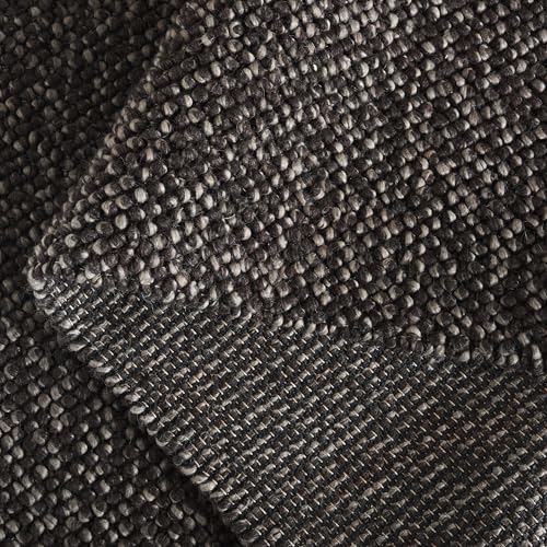 SAFAVIEH Natura Runner Rug 2'3"x7', Wool Knotted Black & Grey NAT425Z - color: Black/Grey, size: 2'3" x 7' (Runner)