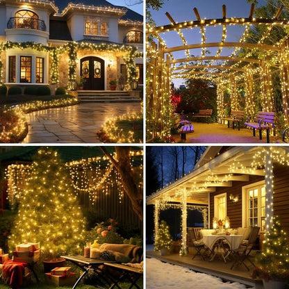 100 Count Clear Christmas Lights - 20 ft Ultra Bright White String Lights with Green Wire for Indoor and Outdoor Use, Christmas Trees, Holidays Party Patio Wedding and Garden - color: Clear