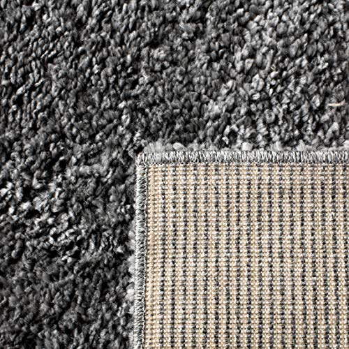SAFAVIEH August Shag Collection Accent Rug - 2'3" x 4', Grey, Solid Design, Non-Shedding & Easy Care, 1.2-inch Thick Ideal for High Traffic Areas in Entryway, Living Room, Bedroom (AUG900F) - color: Grey, size: 2'3" x 4' (Rectangular)