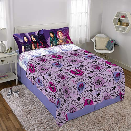 Franco Kids Bedding Super Soft Sheet Set, Full, Disney Descendants 3 - color: Disney Descendants 3, size: Full