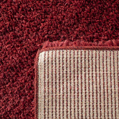 SAFAVIEH August Shag Collection Accent Rug - 2'3" x 4', Burgundy, Solid Design, Non-Shedding & Easy Care, 1.2-inch Thick Ideal for High Traffic Areas in Entryway, Living Room, Bedroom (AUG900S) - color: Burgundy, size: 2'3" x 4' (Rectangular)