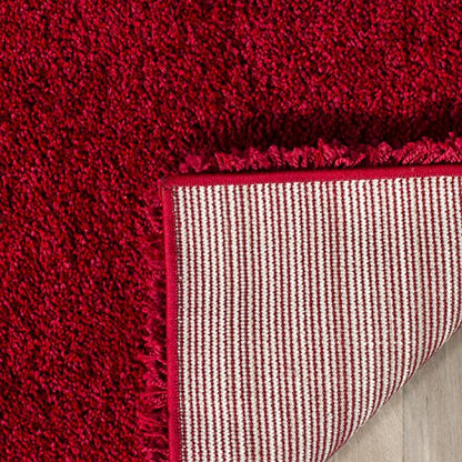 SAFAVIEH Milan Shag Collection Area Rug - 2' x 4', Red, Solid Design, Non-Shedding & Easy to Clean, Plush Thick Pile, Ideal for Foyer, Bedroom, Accent Space (SG180-4040) - color: Red, size: 2' x 4' (Rectangular)