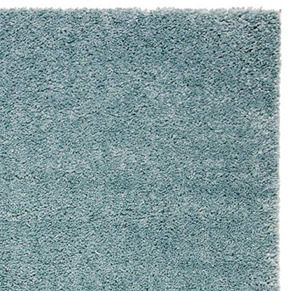 SAFAVIEH August Shag Collection Runner Rug - 2'3" x 6', Aqua, Solid Design, Non-Shedding & Easy Care, 1.2-inch Thick Ideal for High Traffic Areas in Living Room, Bedroom (AUG900J) - color: Aqua, size: 2'3" x 6' (Runner)