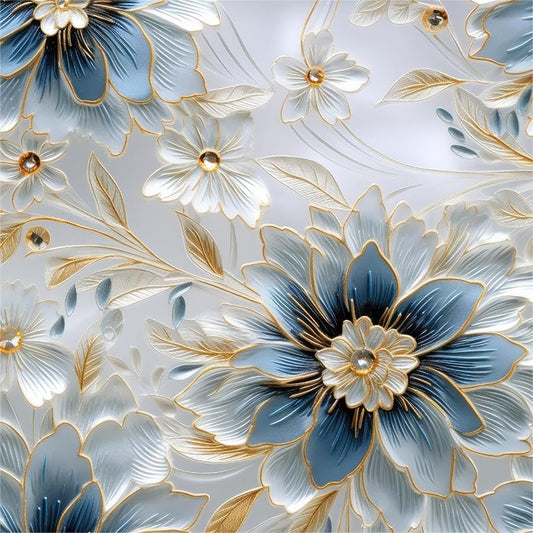 White Blue Grey Peony Floral Vintage Peel and Stick Wallpaper Contact Paper Vinyl Stick on Wall Paper for Bedroom Bathroom Kitchen Cabinet Renter Friendly - color: White/Navy, size: 17.7" x 118"