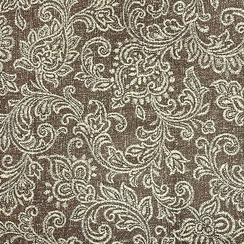 HomePop Classic Parsons Dining Chair, Pack of 2, Brown Jacobean Print - color: Brown Jacobean Print, style: Pack of 2