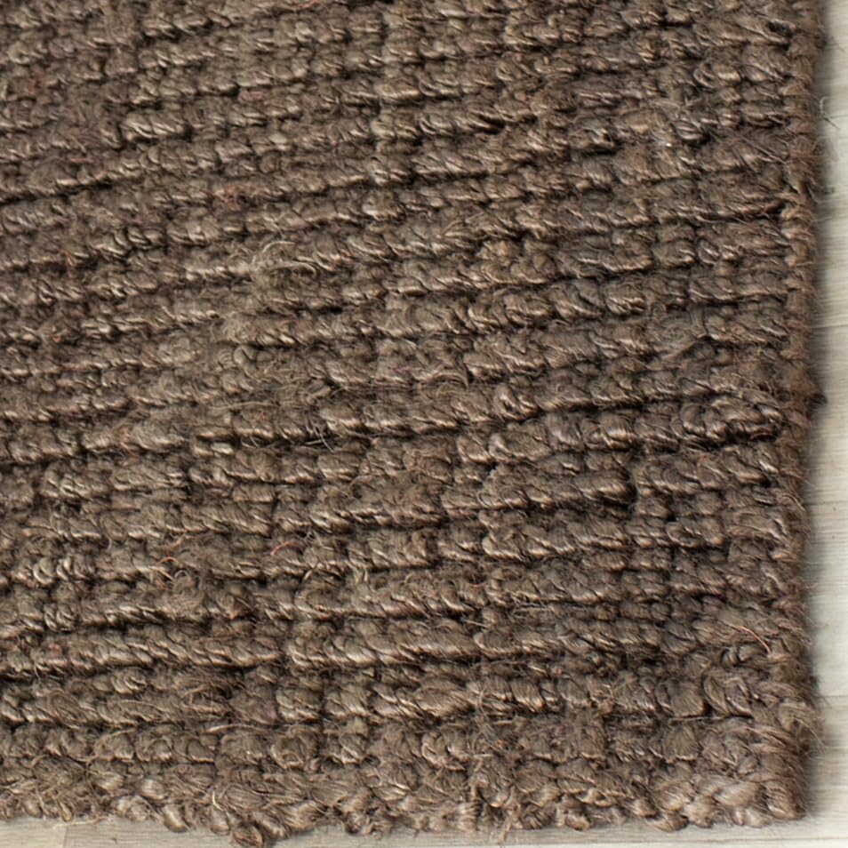 SAFAVIEH Area Rug 2x3 - Natural Fiber Collection - Brown, Handmade Jute, Farmhouse Style, Chunky Textured Thick Pile (NF447D) - color: Brown, size: 2' x 3' (Rectangular)