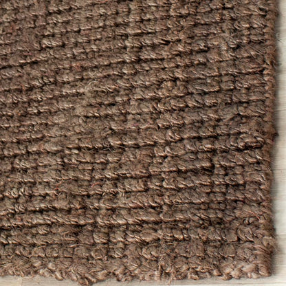 SAFAVIEH Area Rug 2x3 - Natural Fiber Collection - Brown, Handmade Jute, Farmhouse Style, Chunky Textured Thick Pile (NF447D) - color: Brown, size: 2' x 3' (Rectangular)